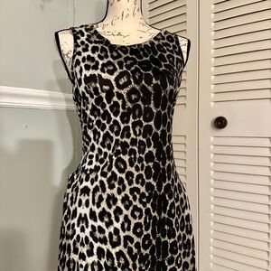 Leopard Print Sleeveless Dress